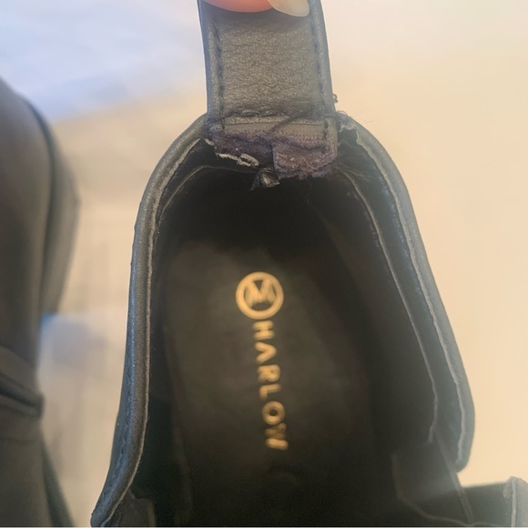 Harlow black  short ankle boot womanβs size 6 - Picture 6 of 12